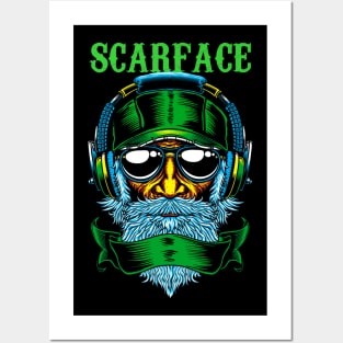 SCARFACE RAPPER MUSIC Posters and Art